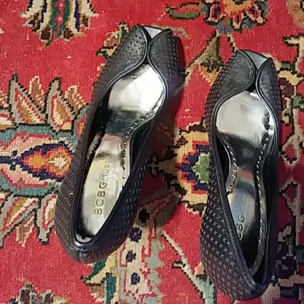 BCBGirls Black Peep toes Women's Pump Shoes